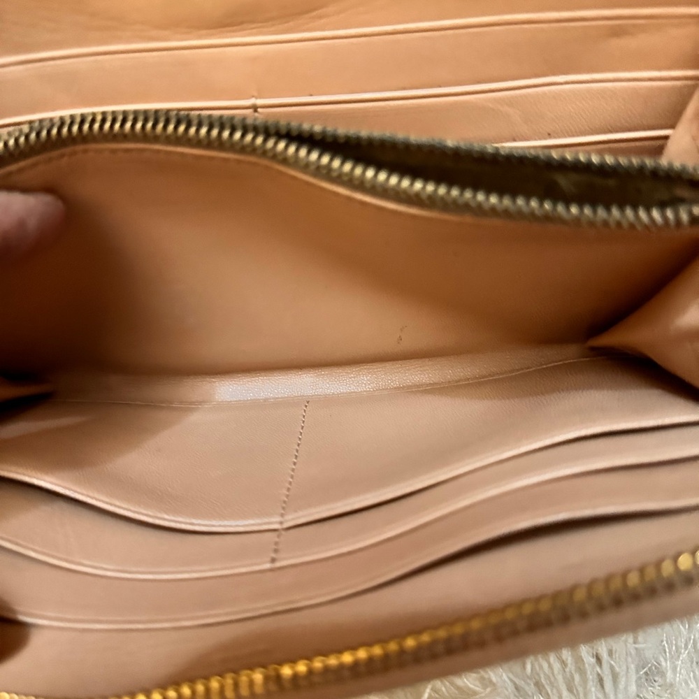 Rare Prada Tan Leather Wallet with Yellow and Cream Bow - w/ COA - Picture 8 of 8